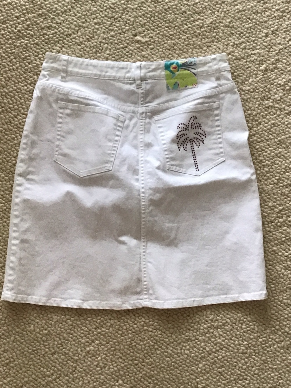 Lilly Pulitzer White A-Line Skirt